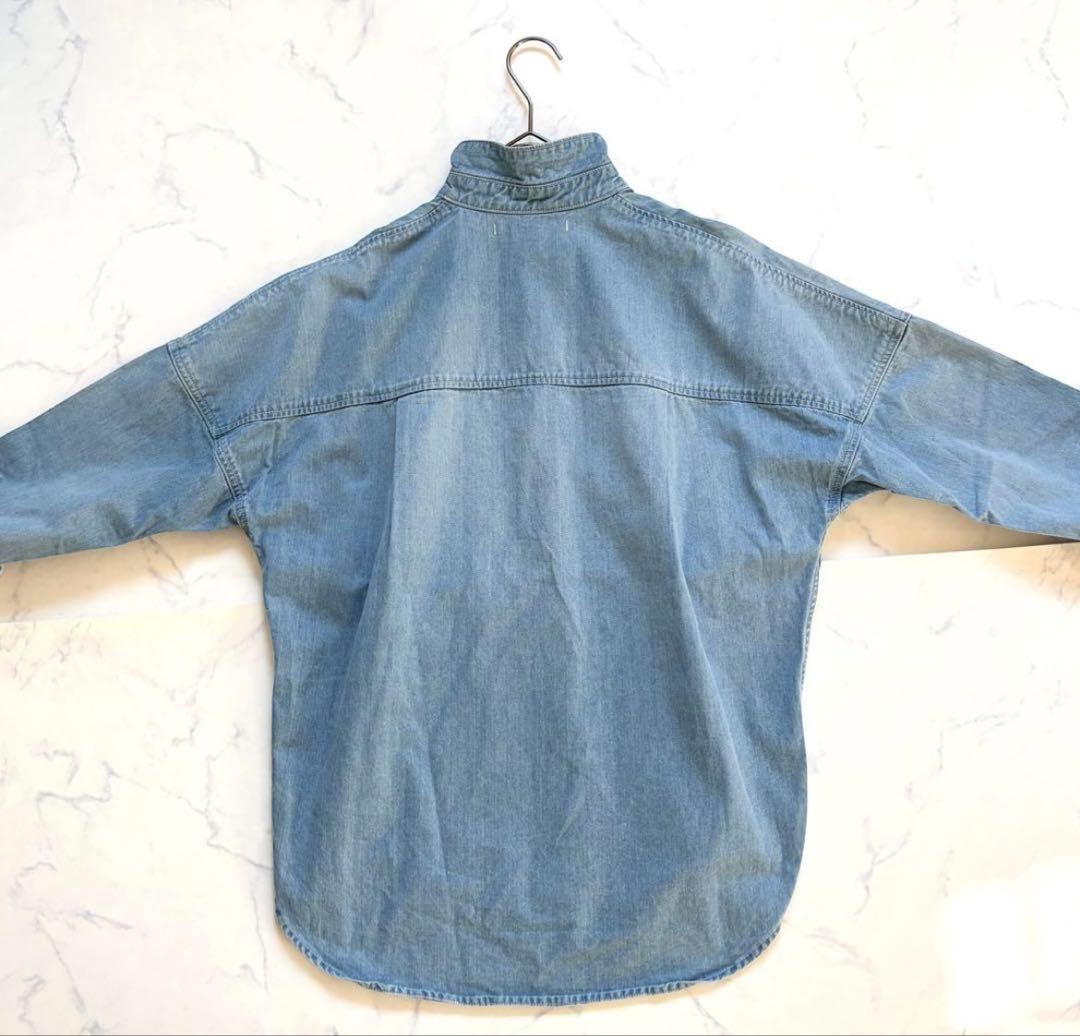 美品✨アッパーハイツ　ビッグシルエット　デニムシャツ　ゆったり　羽織り　サイズ1