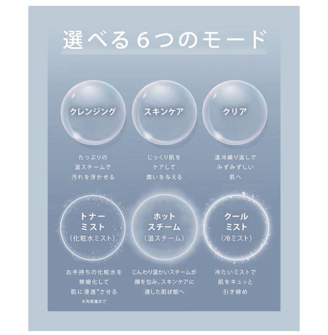 SALONIA フェイススチーマー グレー 箱+コード付き