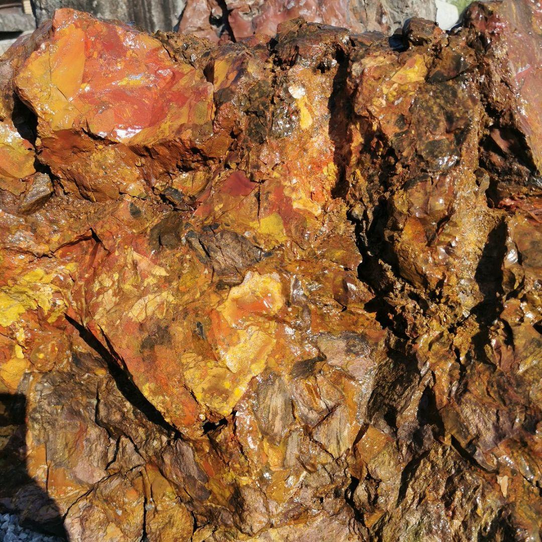 福島産　ジャスパー　186キロ　庭石　石　鑑賞石　庭　置物　オブジェ　インテリア