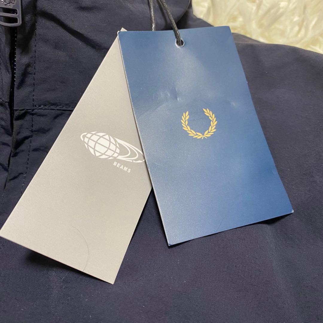 【未使用◦タグ付き✨】FRED PERRY × BEAMS シェルジャケット紺