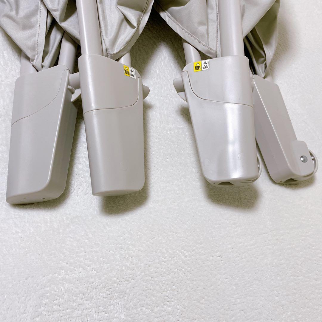 アップリカ　ココネルエアーAB　グレー　ホワイト　ベビーベッド　ベビーサークル