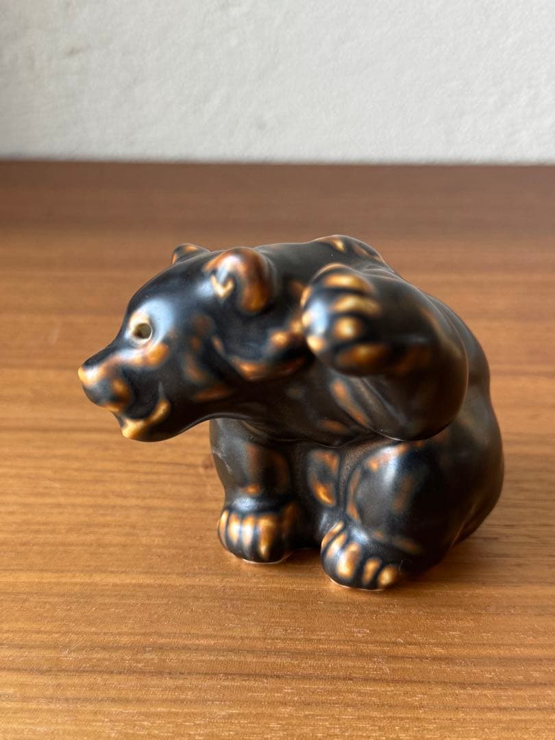 希少1940年代 ロイヤルコペンハーゲン 腕を上げたクマ クヌード・キーン