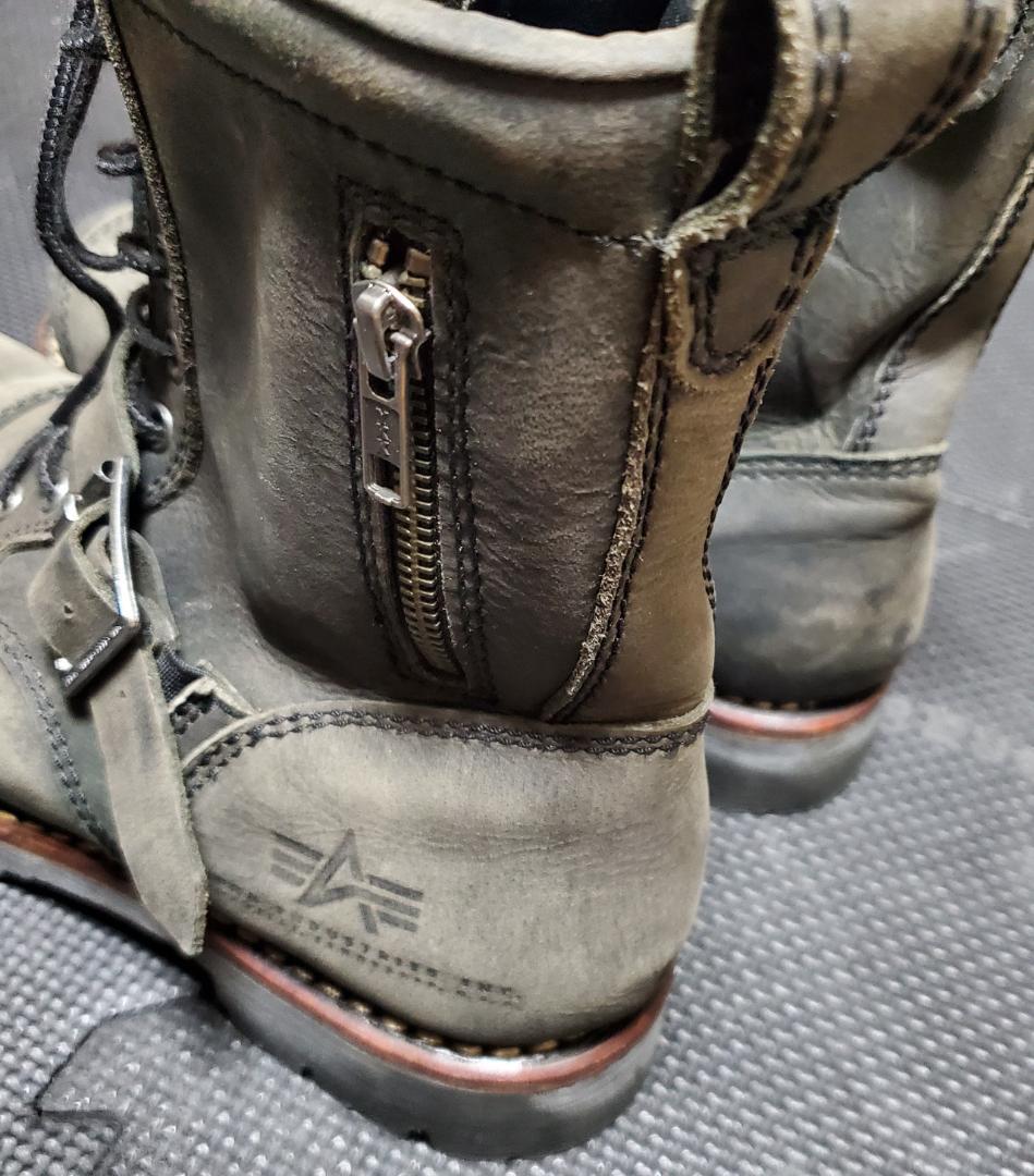 ALPHA INDUSTRIES 9 Hole BikerBoots ミリタリー