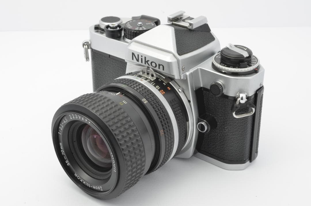 【美品】Nikonニコン FE シルバー【完動品】ズームレンズ、フィルター付き