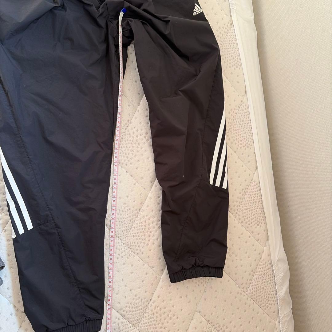 adidas ジャージ上下セット 黒 フード付き　レディース　S