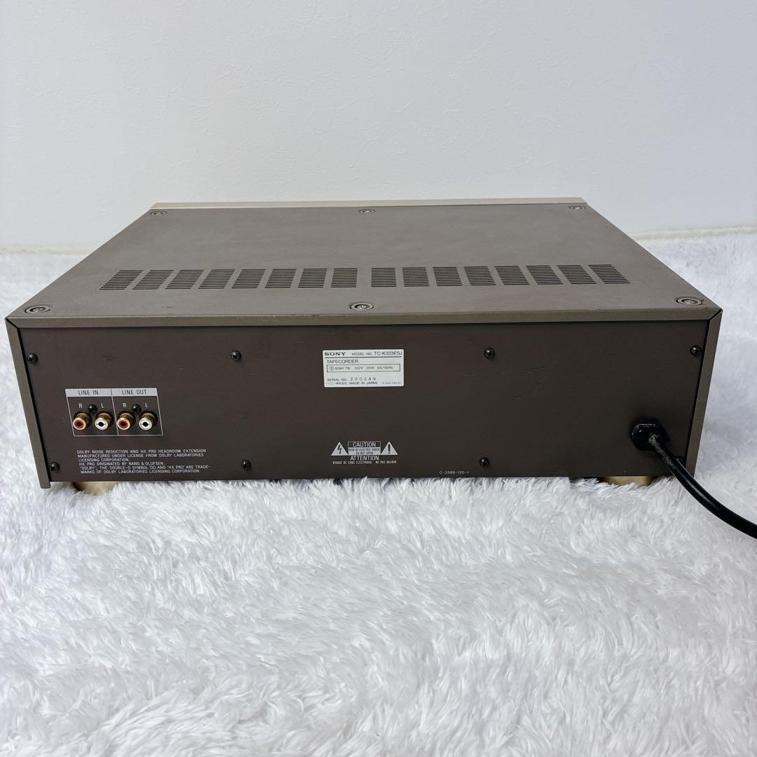 【ジャンク一部動作品】SONY ソニー TC-K333ESJ カセットデッキ