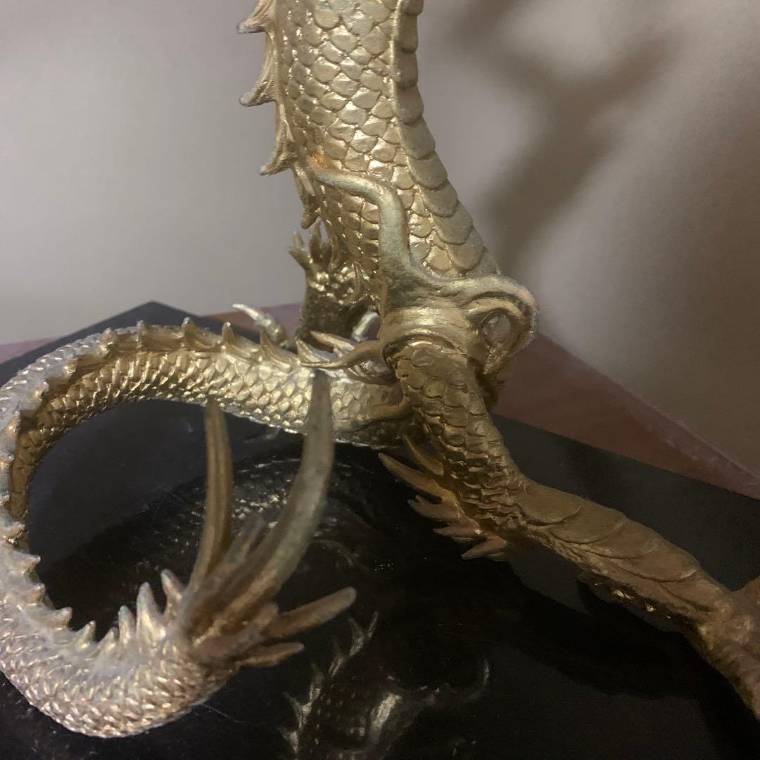 龍 置物 風水　金色　 ルチル球 水杯　 開運 金運 厄祓い 　インテリア