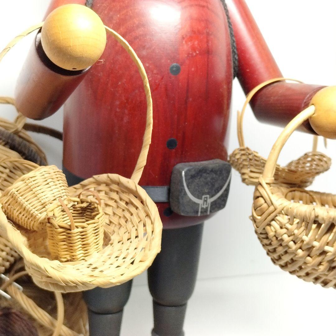 当時物 クーネルト ドイツ製 煙出し人形 カゴ売り 特大 約42cm 現状品