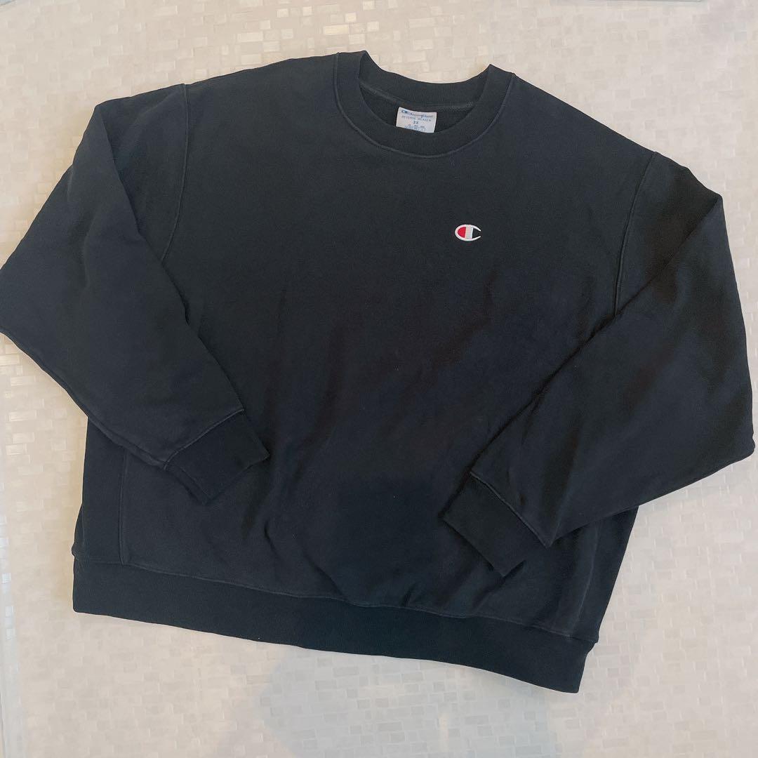 Champion チャンピオン リバースウィーブ ブラック ３Ｘトレーナー