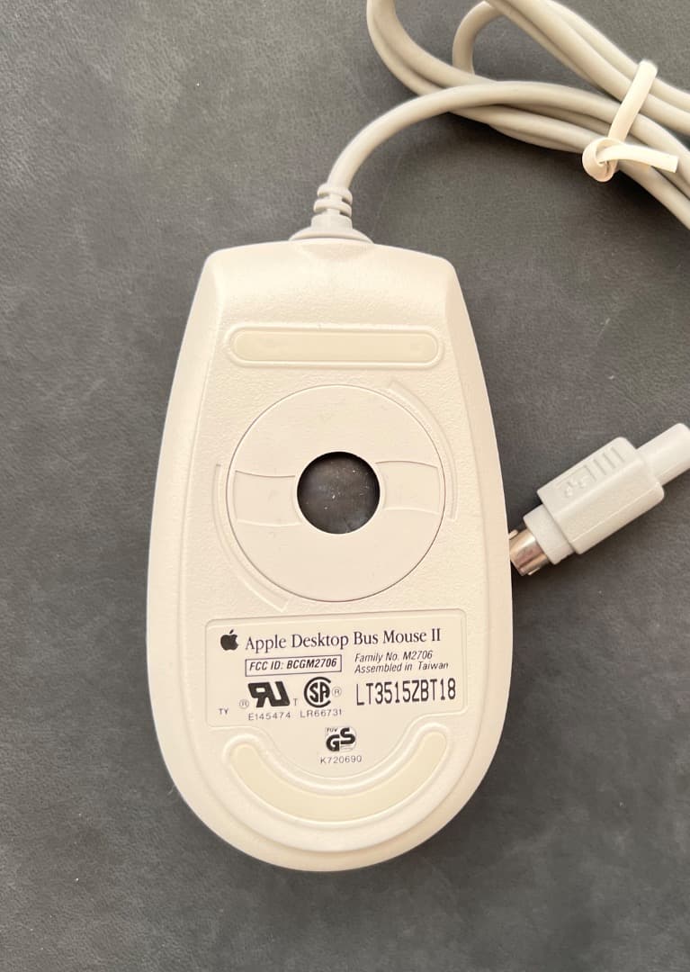 未使用 Apple Desktop Bus ADB Mouse I, II +α