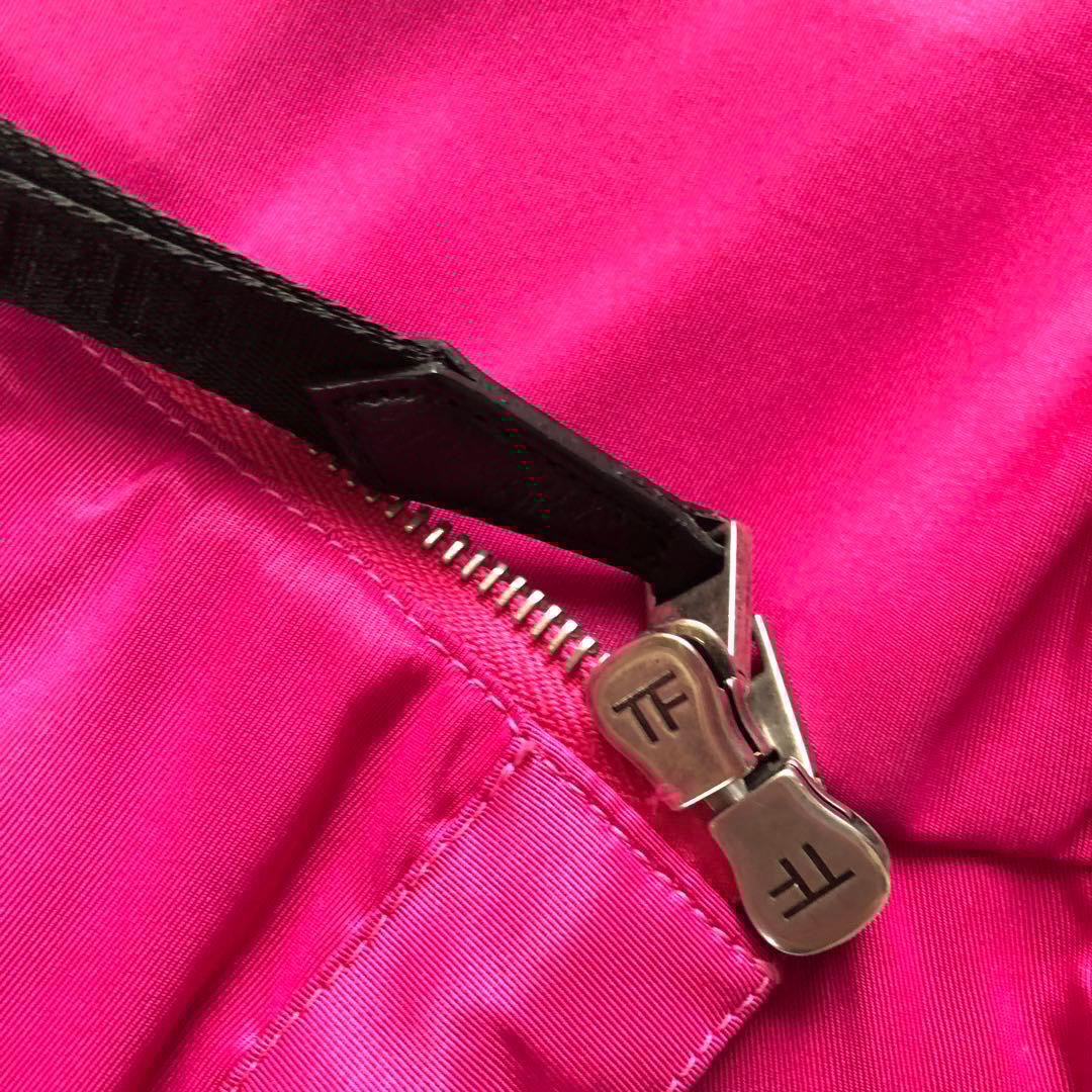 TOMFORD トムフォード ダブルジップ ナイロンジャケット ピンク