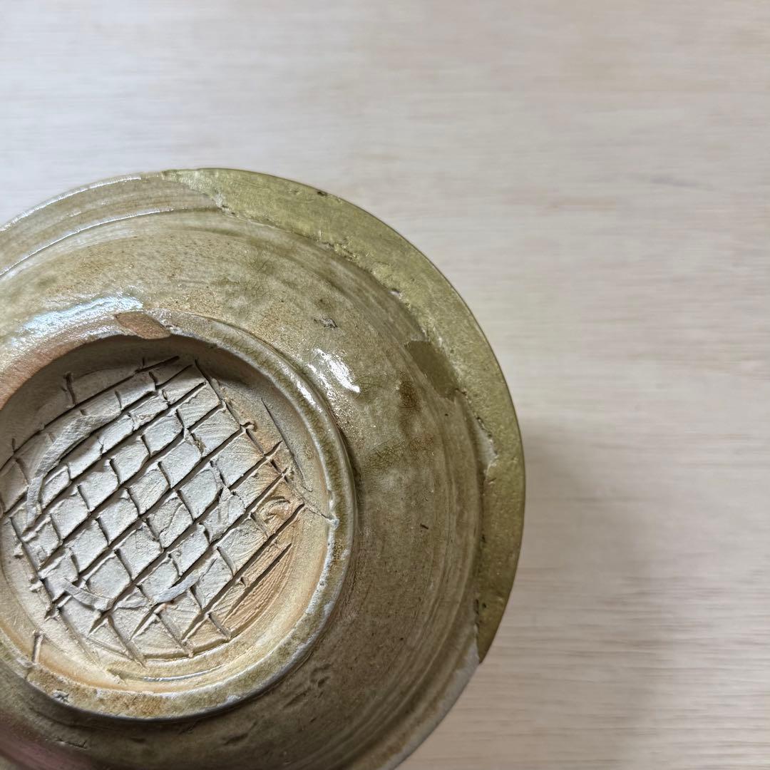 古瀬戸 高台おろし皿 卸皿 中皿 鎌倉時代 灰釉 山茶碗 陶片 古美術 骨董