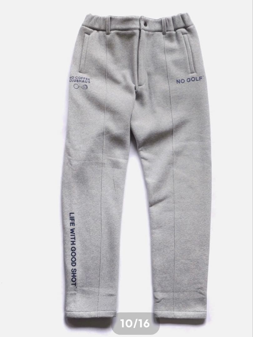 NO COFFEE × CLUBHAUS \"NO GOLF\"ゴルフパンツ