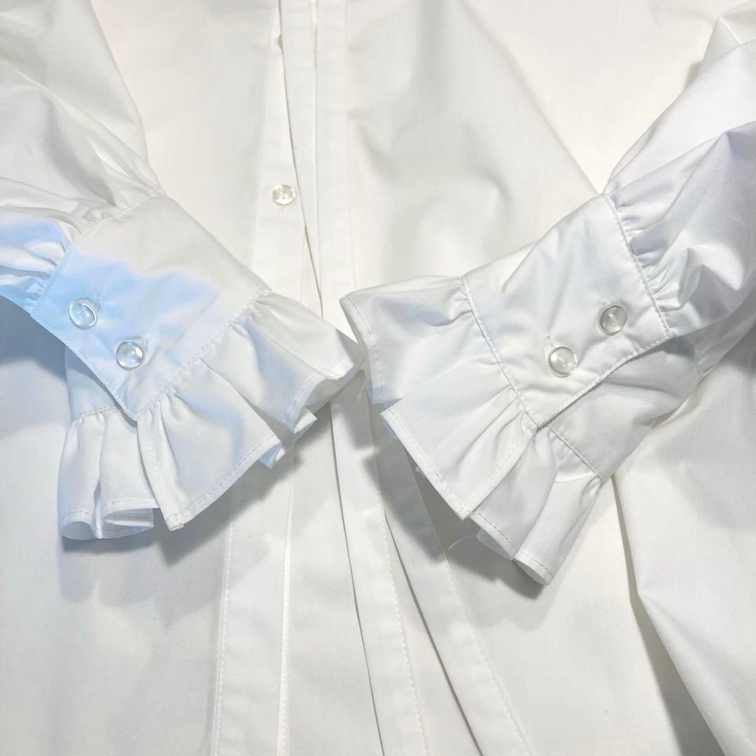 新品未使用タグ付き　CADUNE カデュネ フリル襟ブラウス　ボウタイ　シャツ