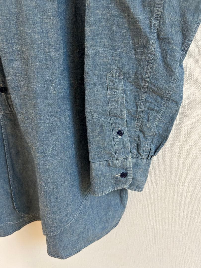 フィグベル 別注　CHAMBRAY LONG DRESS SHIRT