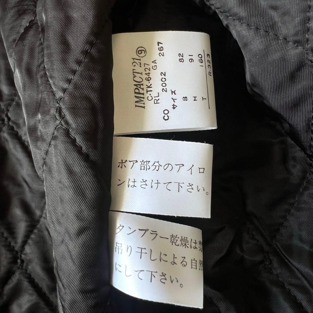 【極美品】RALPH LAUREN ウールコート チェック ダブル ベルト付き