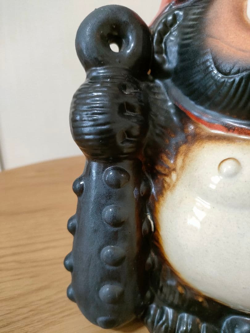 信楽焼たぬき 福鬼喜門赤兜狸