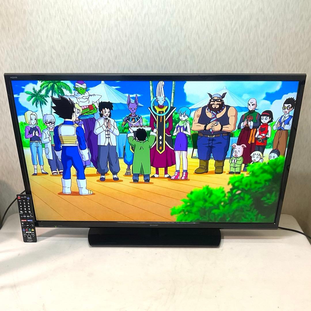 【しゅうゆう】美品裏録対応40型 シャープ 液晶テレビ アクオス フルHD
