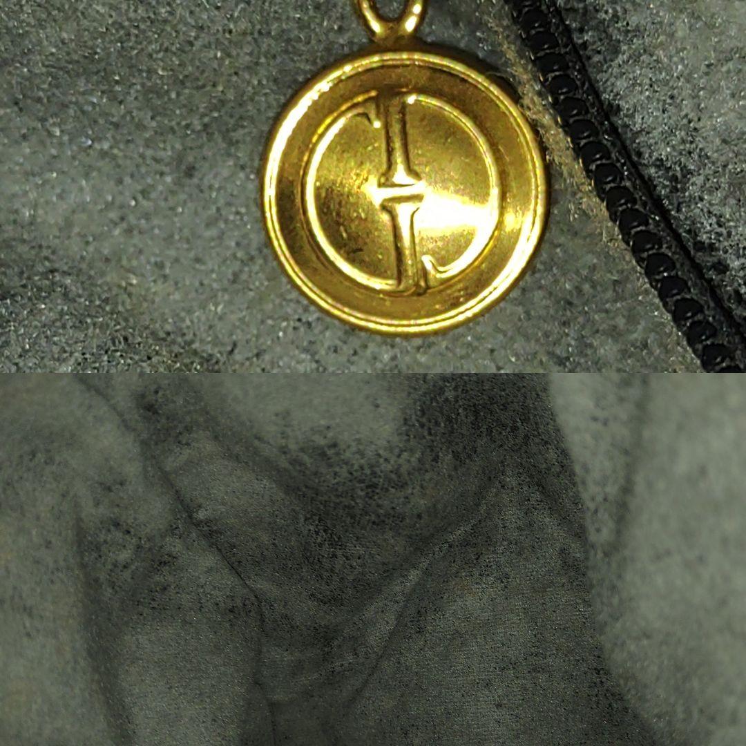 グッチ 三日月 ワンショルダーバッグ レザー×キャンバス 肩掛け GG柄 黒