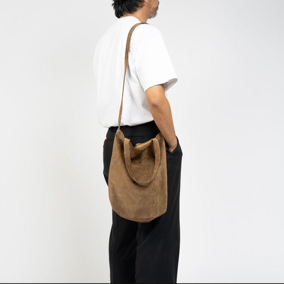 再掲！DECi ブラウン スエード ショルダーバッグ