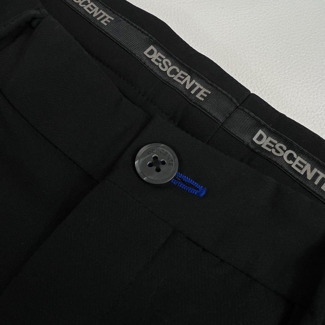 【美品✨】デサントゴルフ パンツ ウェア 裏起毛 ストレッチ ロゴ XL 黒