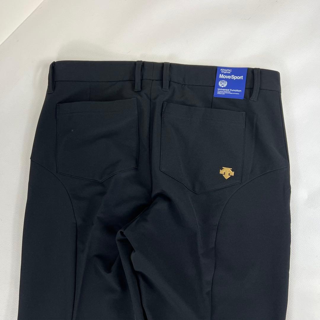 【美品✨】デサントゴルフ パンツ ウェア 裏起毛 ストレッチ ロゴ XL 黒