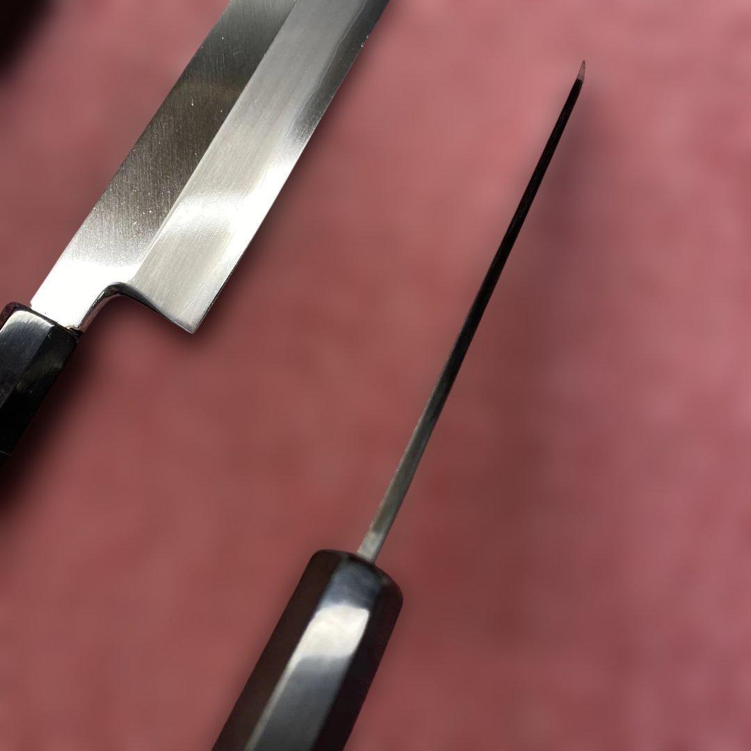 銀三　特製万能型ペティ包丁150㎜5寸とケンムキ包丁180㎜6寸のセット