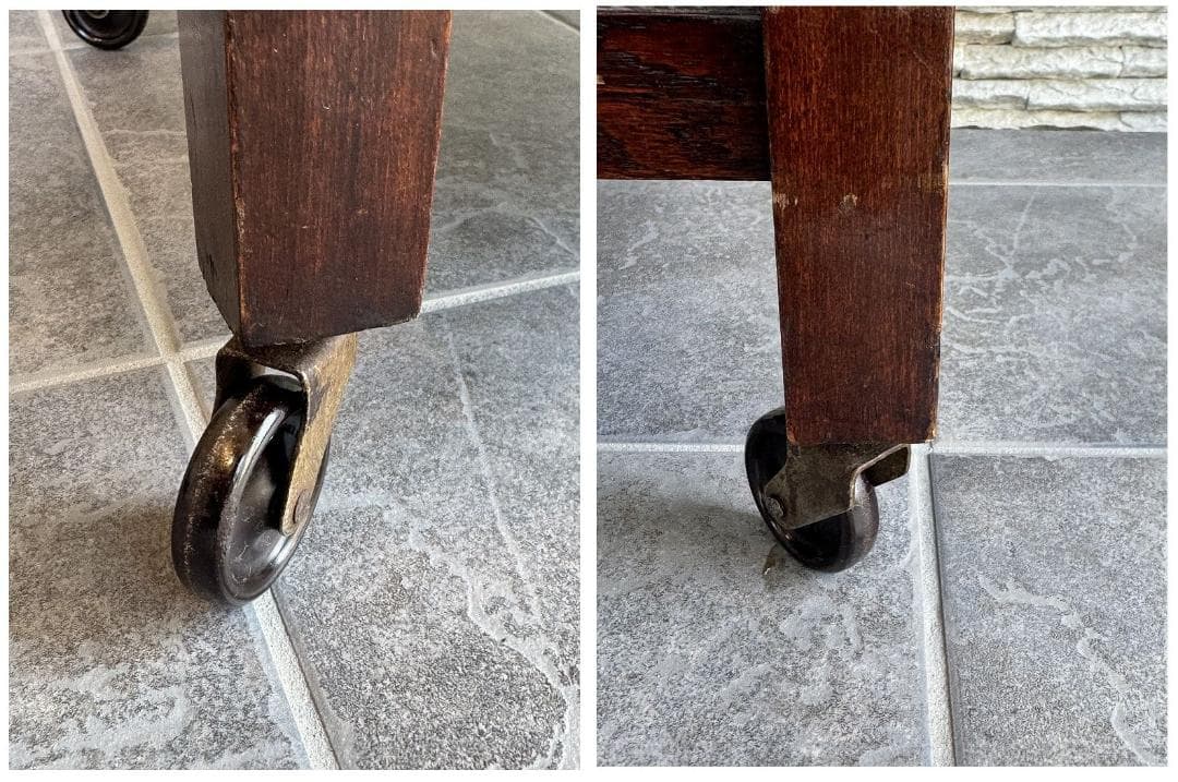 売約済み　英国　アンティーク トローリー メンテナンス済み　オーク材 ワゴン