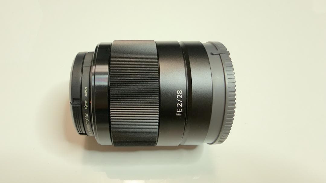 SONY FE 28mm F2 SEL28F20 + 保護フィルタ付き