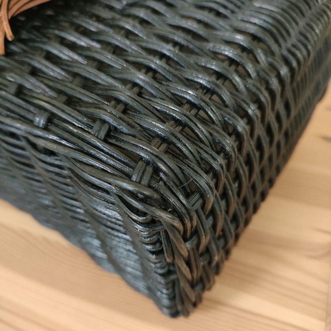 GRACE CONTINENTAL カービングトライブス　カゴバッグ 黒