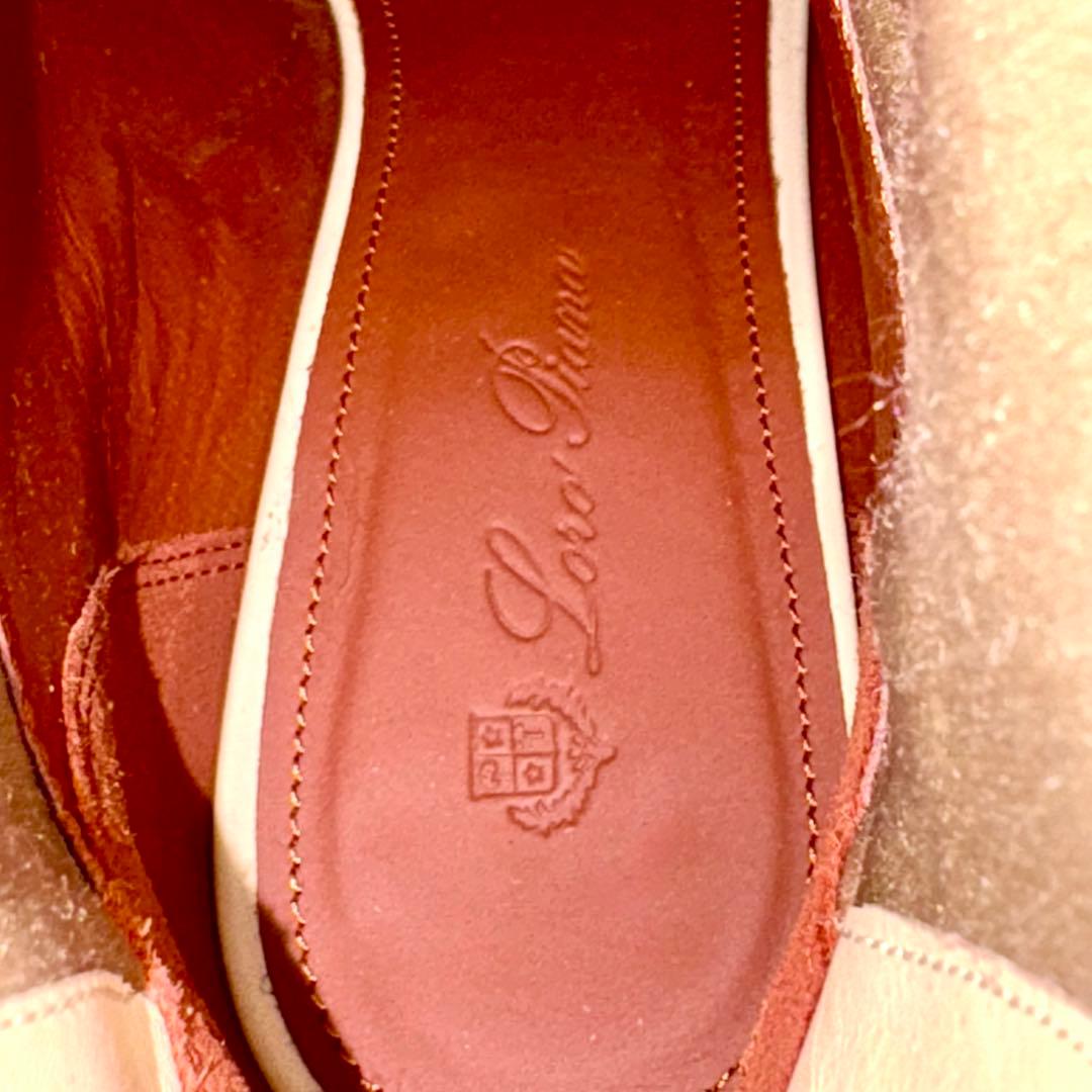 極美品 Loro Piana レザー ロングブーツ 23cm ベージュ 本革