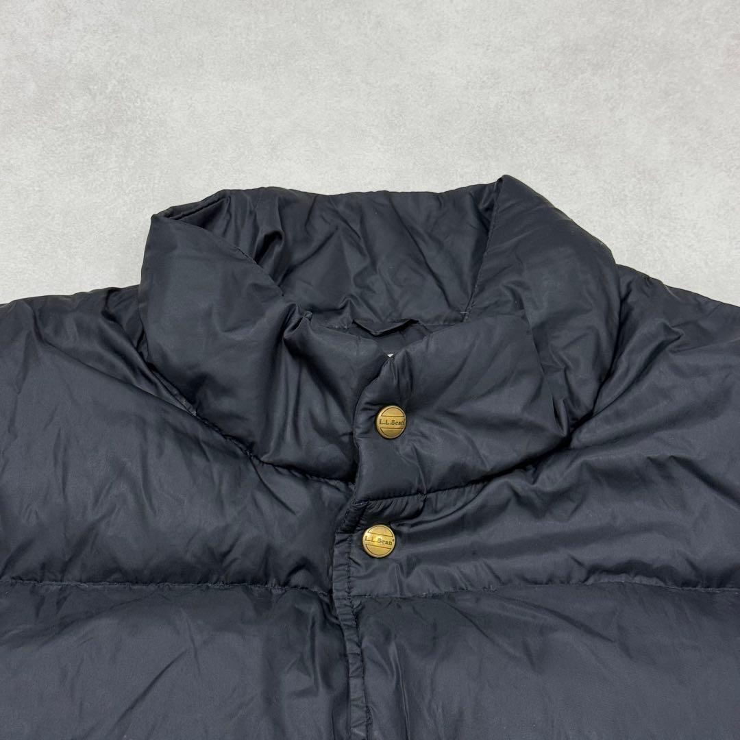 古着 80s エルエルビーン ダウンベスト ジャケット ブラック 黒 ②