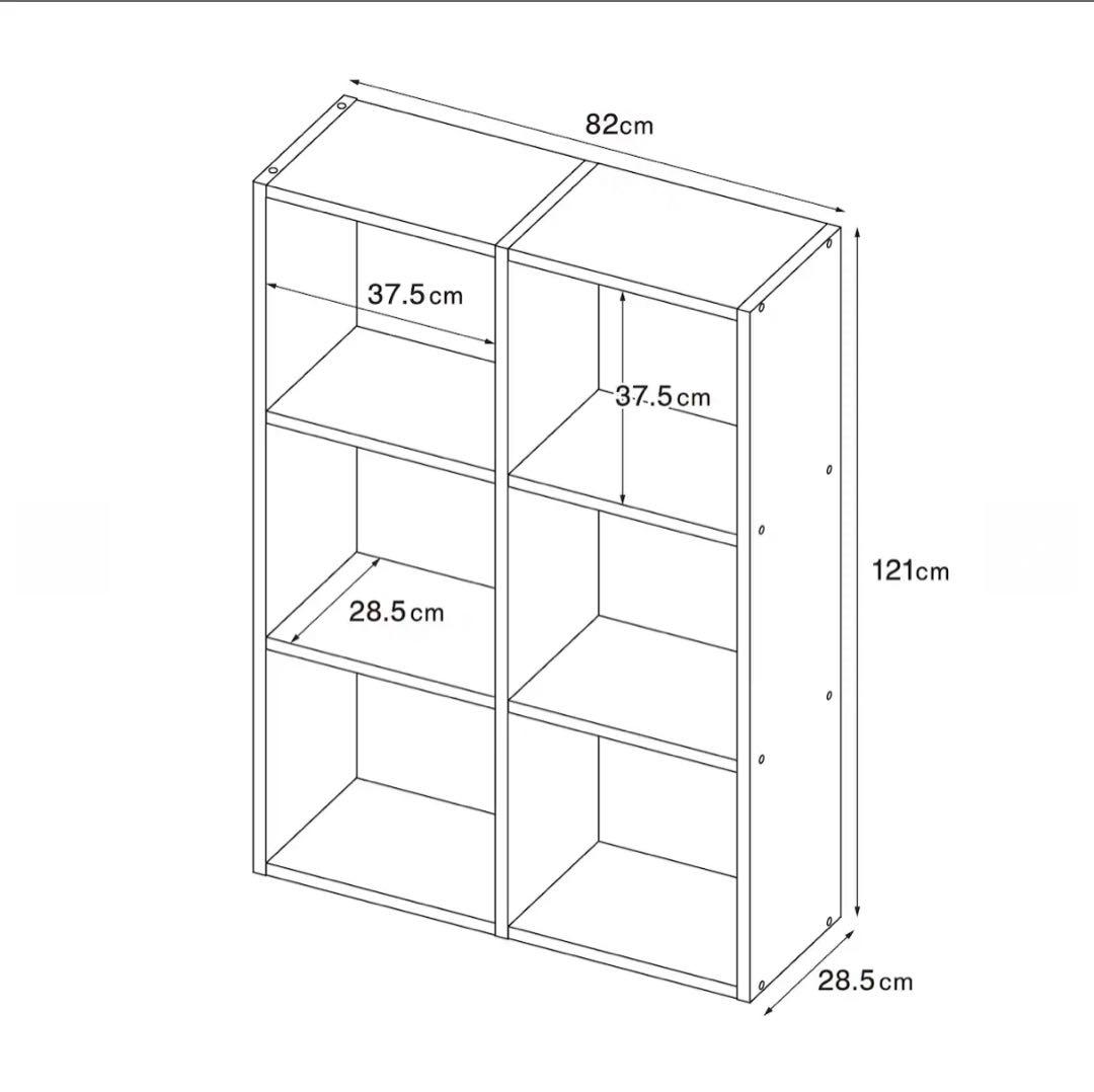 【美品】無印良品 スタッキングシェルフ オーク材 3段×2列