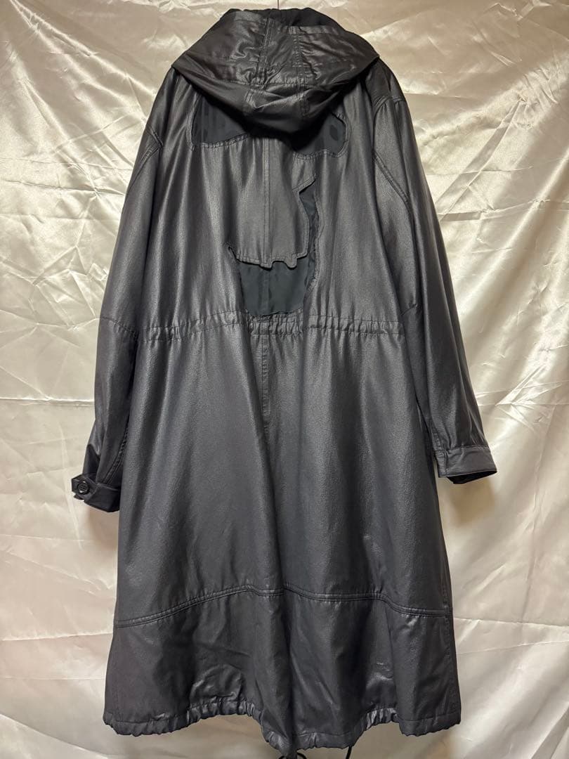 BLACK COMME des GARCONS◆モッズコート/XL/ブラック