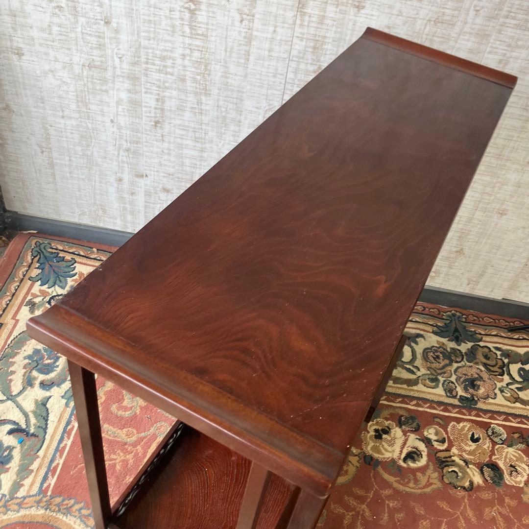 唐木家具 茶箪笥 飾り棚 中国骨董 唐草彫り サイドボード ビンテージ