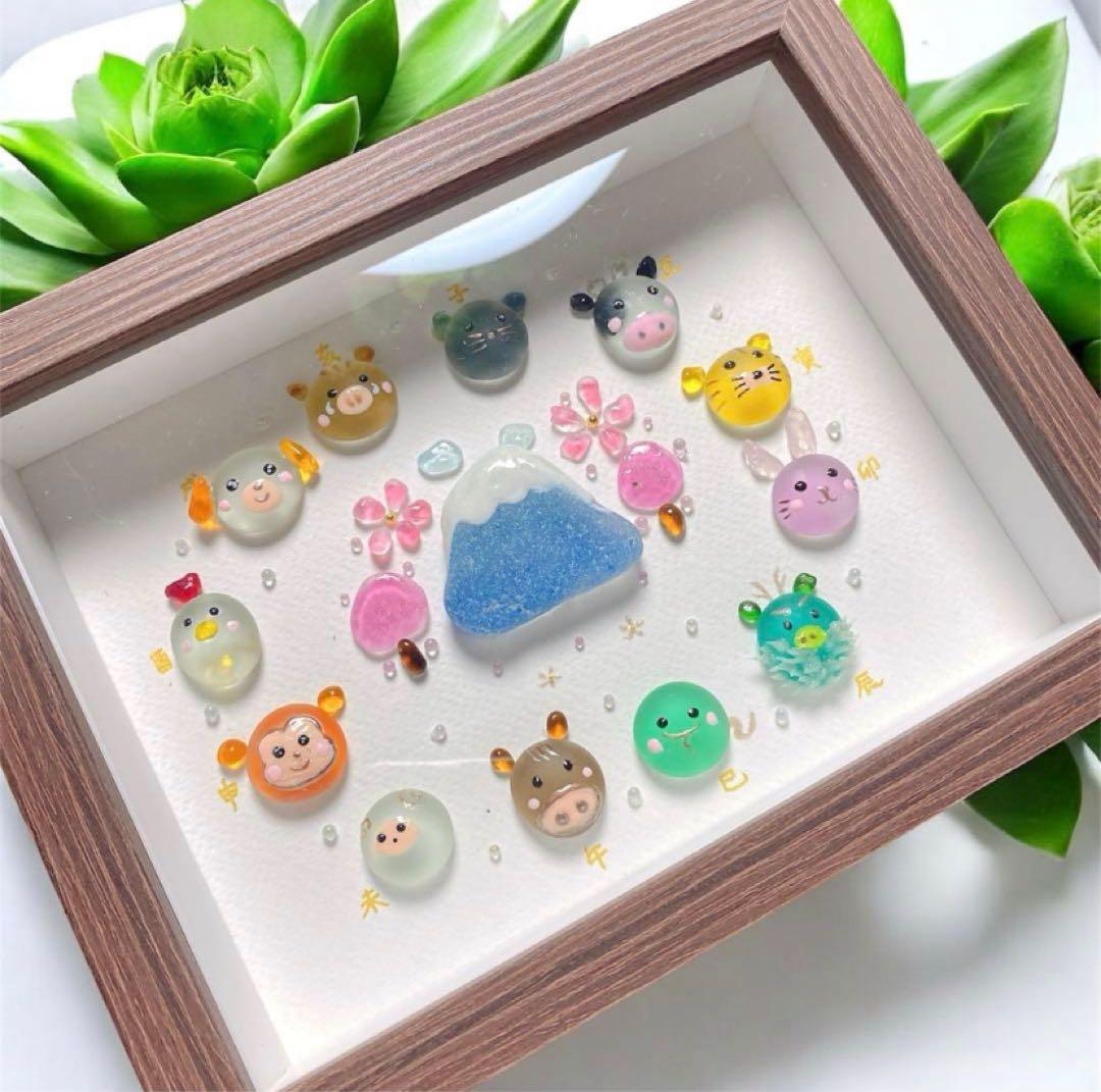 inuinu様　①②シーグラスアート　水族館　アクアリウム