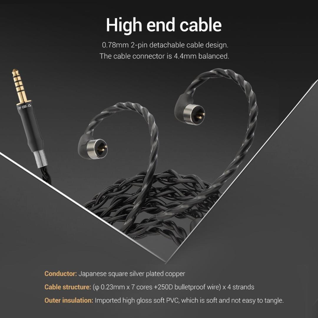 SIVGA Nightingale 有線イヤホン 中華イヤホン 平面駆動