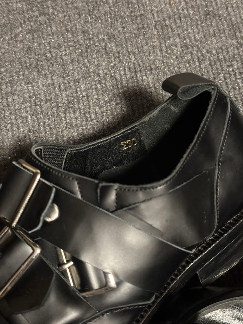 コムデギャルソン 希少 2014年 モンスター期 多重ベルト 靴