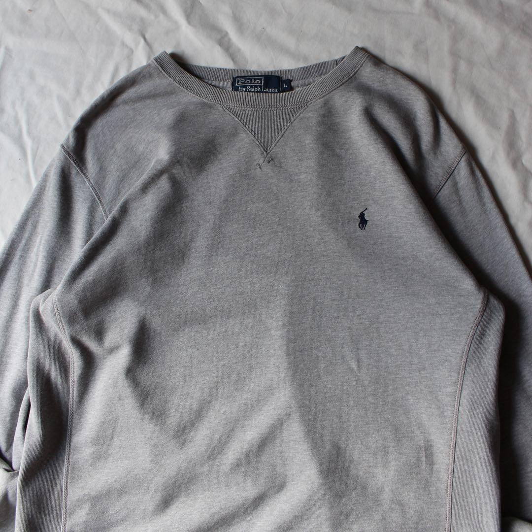 90s Polo by Ralph Lauren グレー スウェット リバース