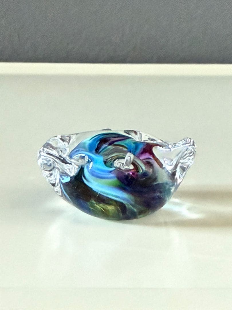 パイレックス ガラス ハンドメイド インテリア 雑貨 美品