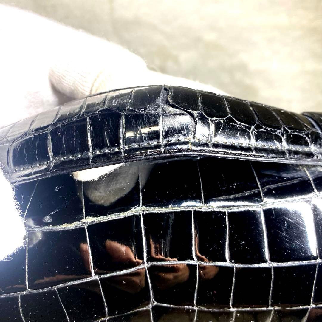 【Nari】✨高級✨amiet アミエット　クロコダイル　ビジネスバッグ