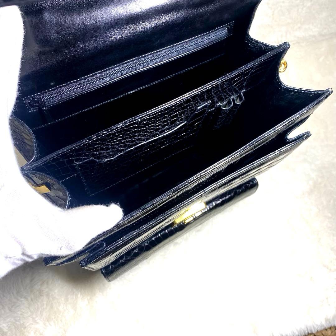 【Nari】✨高級✨amiet アミエット　クロコダイル　ビジネスバッグ