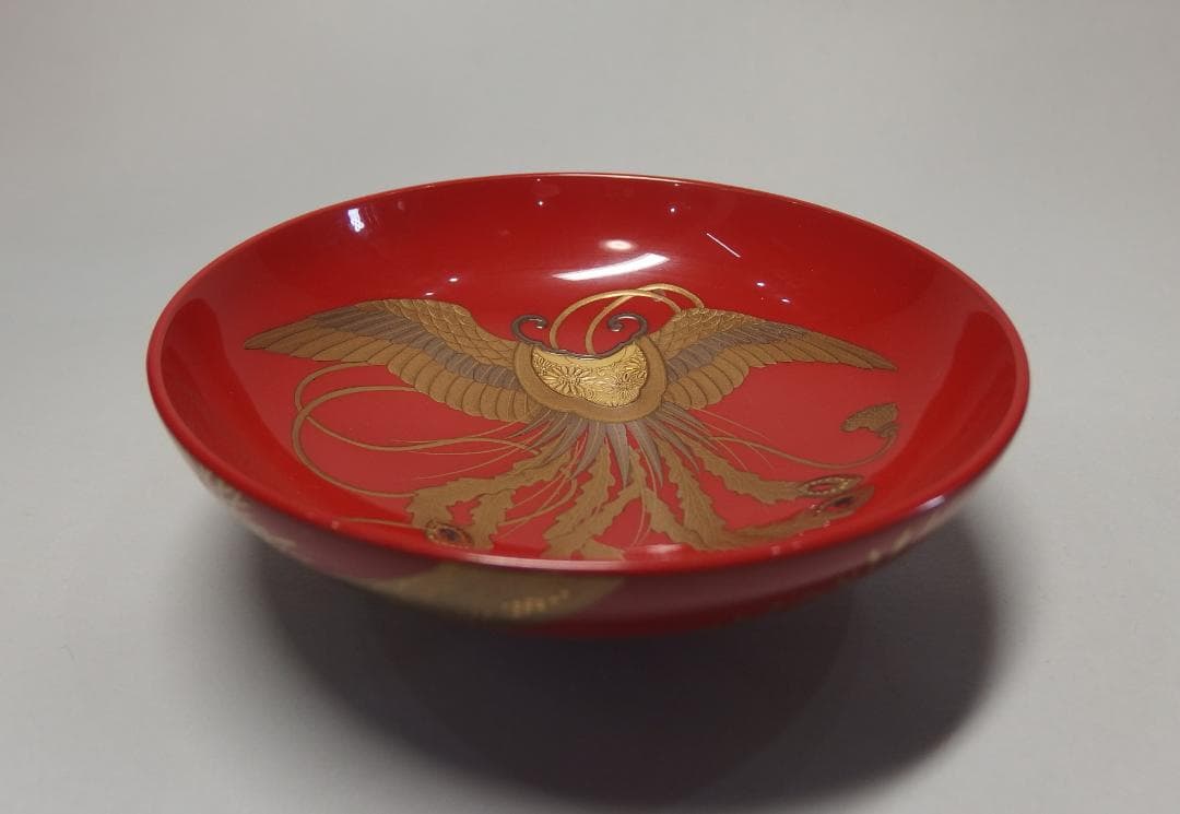 時代蒔絵鳳凰図盃一対/隠れ蓑/宝尽くし/吉祥紋/酒盃/加賀蒔絵