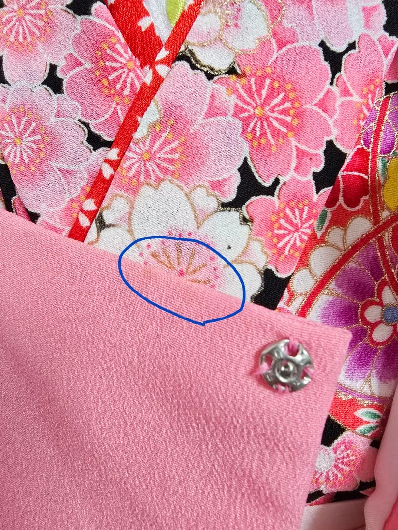 七五三 3歳　女の子　着物　被布セット 花夢二