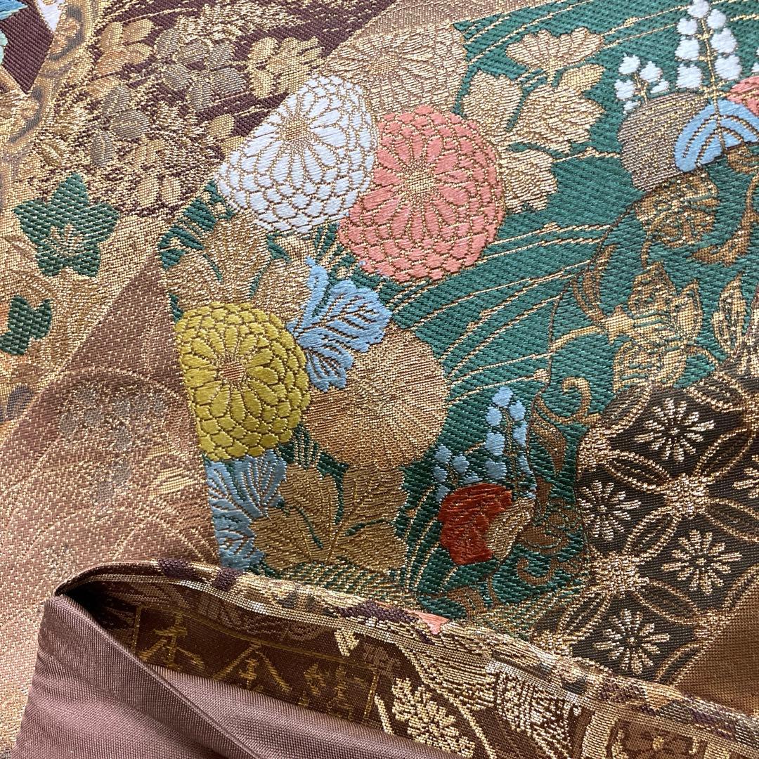 松竹梅柄２点！総柄訪問着&本金箔袋帯