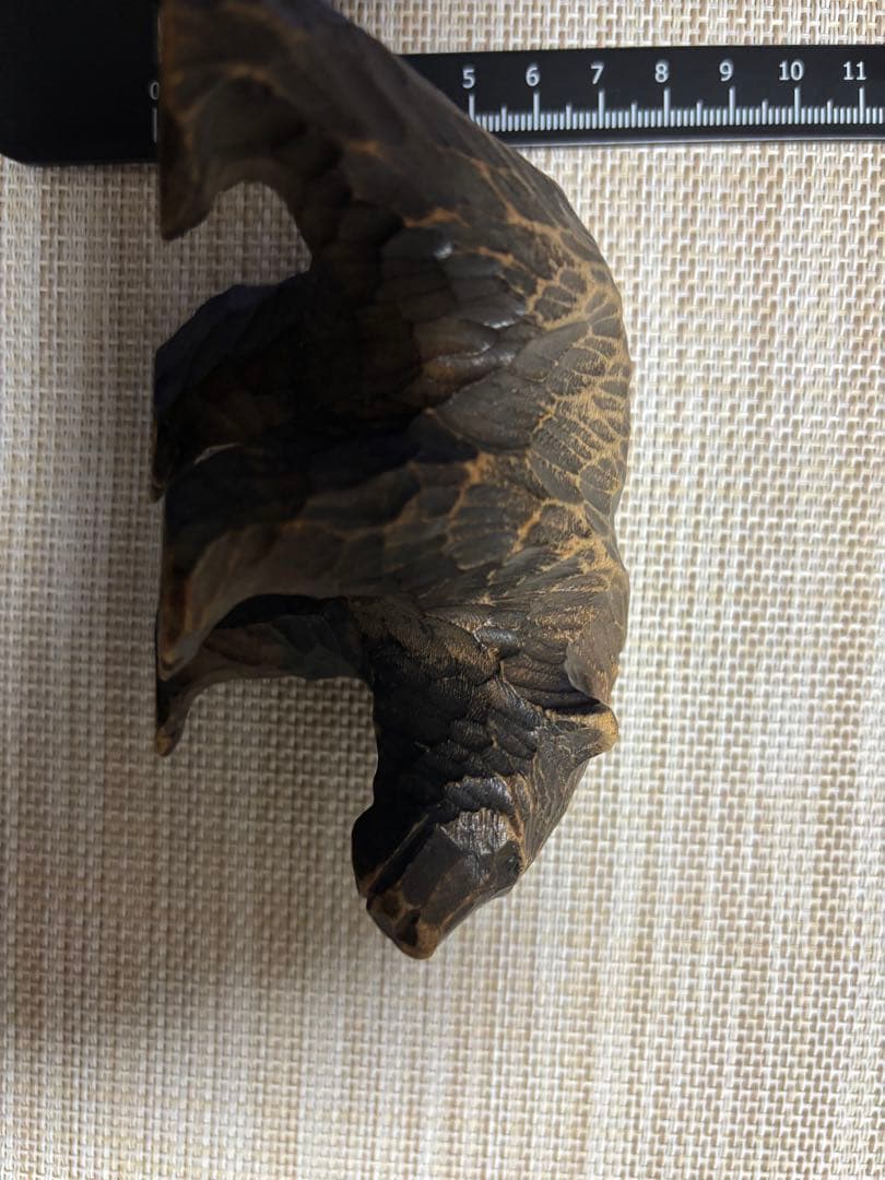 【希少】北海道 白老 アイヌ 木彫り熊 置物　アンティーク