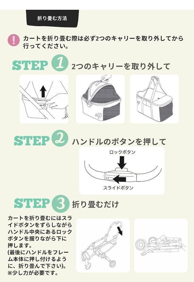 訳あり ペティーク デラックスダブルデッカー ペットストローラー カート 犬 猫