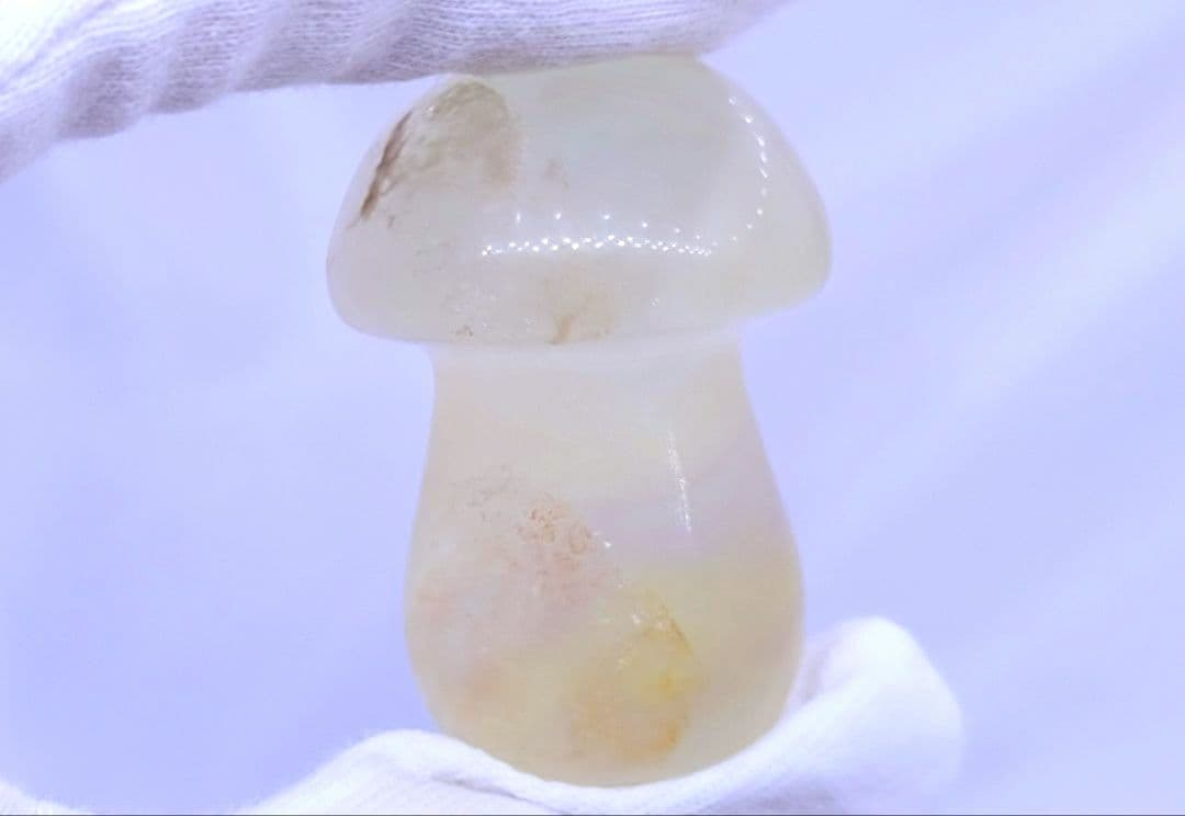 イエロー フローライト　きのこ　3点セット　キャンディ　幸運　長寿　再生