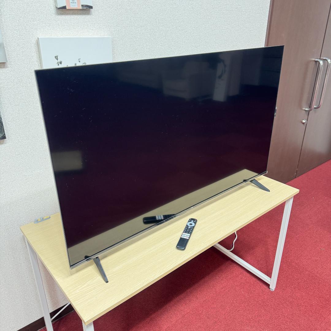 東京23区送料無料　美品TCLチューナーレステレビ　2024年製50型