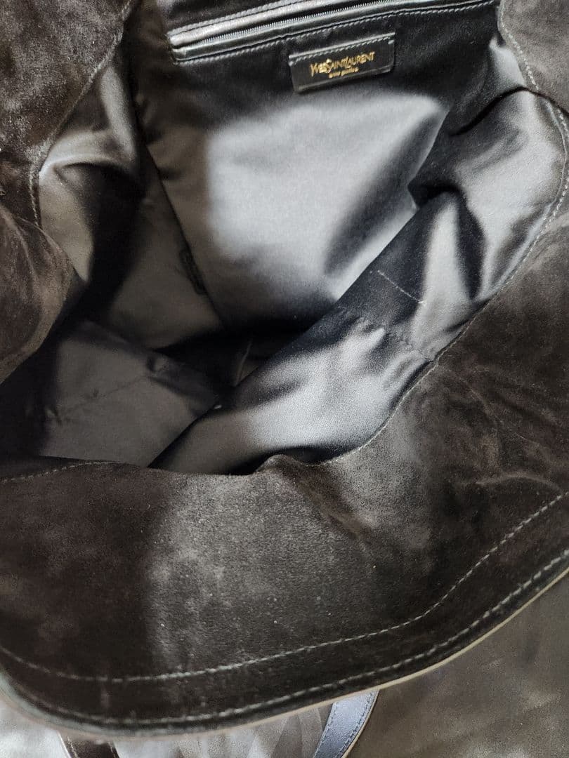 イヴサンローラン　ダウタウン　ラージサイズ　黒 ハラコ トートバッグ